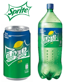 Sprite 팩트병과 캔